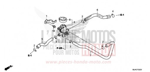 LUFTEINSPRITZVENTIL (VT750CS/C2B/C2S/C) VT750CSE de 2014